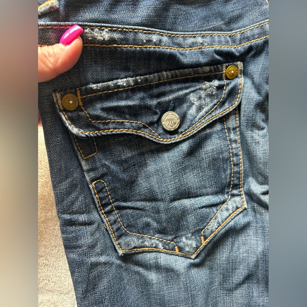 MEK Men’s Dark Blue Bootcut Jeans